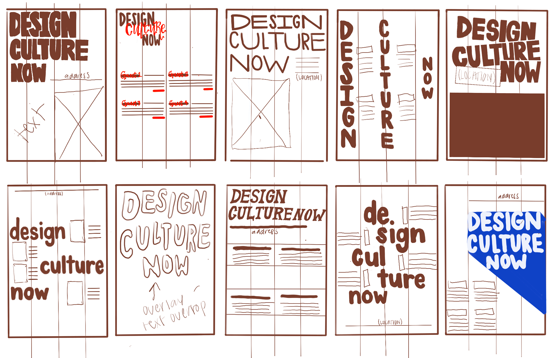 Design Lecture Series layout sketches